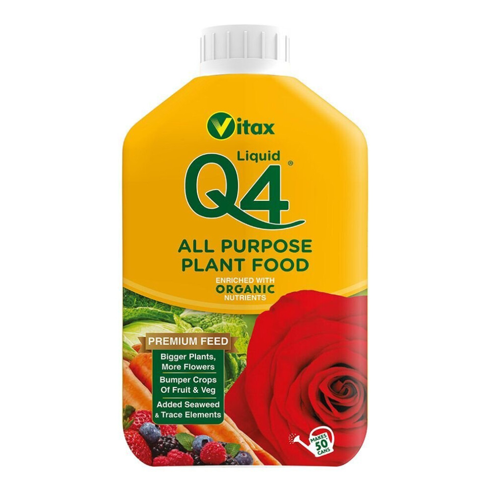 Vitax Q4 All Purpose Liquid Plant Food 1Ltr