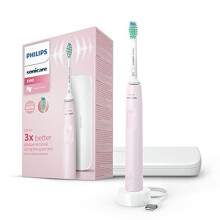Philips Sonic Electric Toothbrush 3100 Series HX3673/11, Sugar Rose
