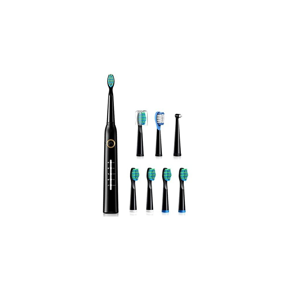 Electric Toothbrush, Sonic Toothbrush with 8 Brush Heads 40000 VPM 5 Modes, Sonic Toothbrushes Fast Charge 4 Hours Last 30 Days, Rechargeable Ele