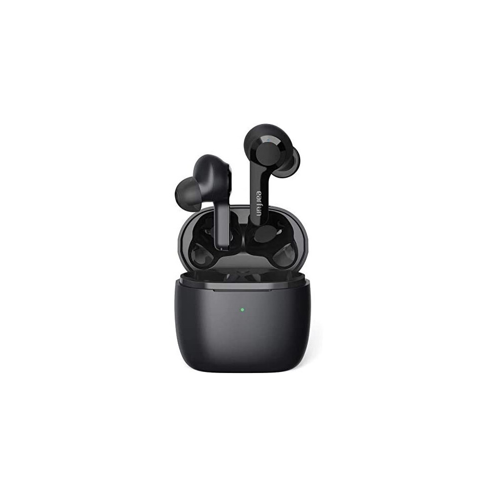 Wireless Earbuds, EarFun Air 4 Mics Noise Cancelling, Wireless Charging, Bluetooth 5.0 Earbuds, Touch Control, USB-C Quick Charge, Deep Bass, in-Ear