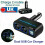 12v 2 Way Dual Port Car Cigarette Lighter Power Socket Charger Adapter 11