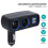 12v 2 Way Dual Port Car Cigarette Lighter Power Socket Charger Adapter 5