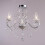 Litecraft Vara Chandelier Chrome Bathroom 3 Light 3
