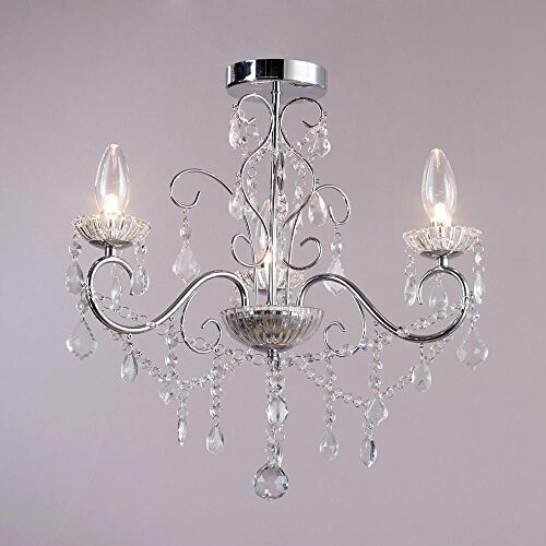 Litecraft Vara Chandelier Chrome Bathroom 3 Light 2