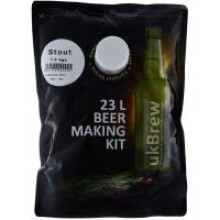 ukBrew Stout 1.6Kg Beer Kit Makes 40 Pints (23 Litres) - Homebrew