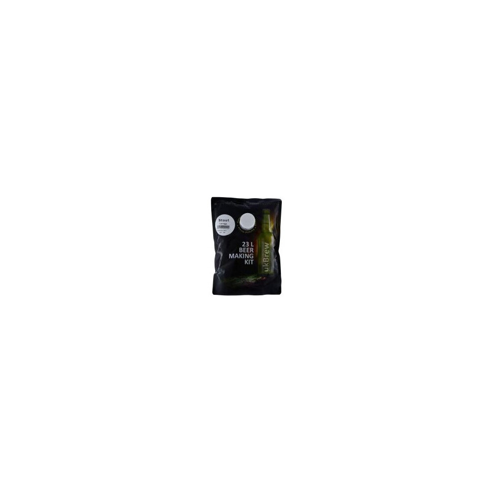 ukBrew Stout 1.6Kg Beer Kit Makes 40 Pints (23 Litres) - Homebrew