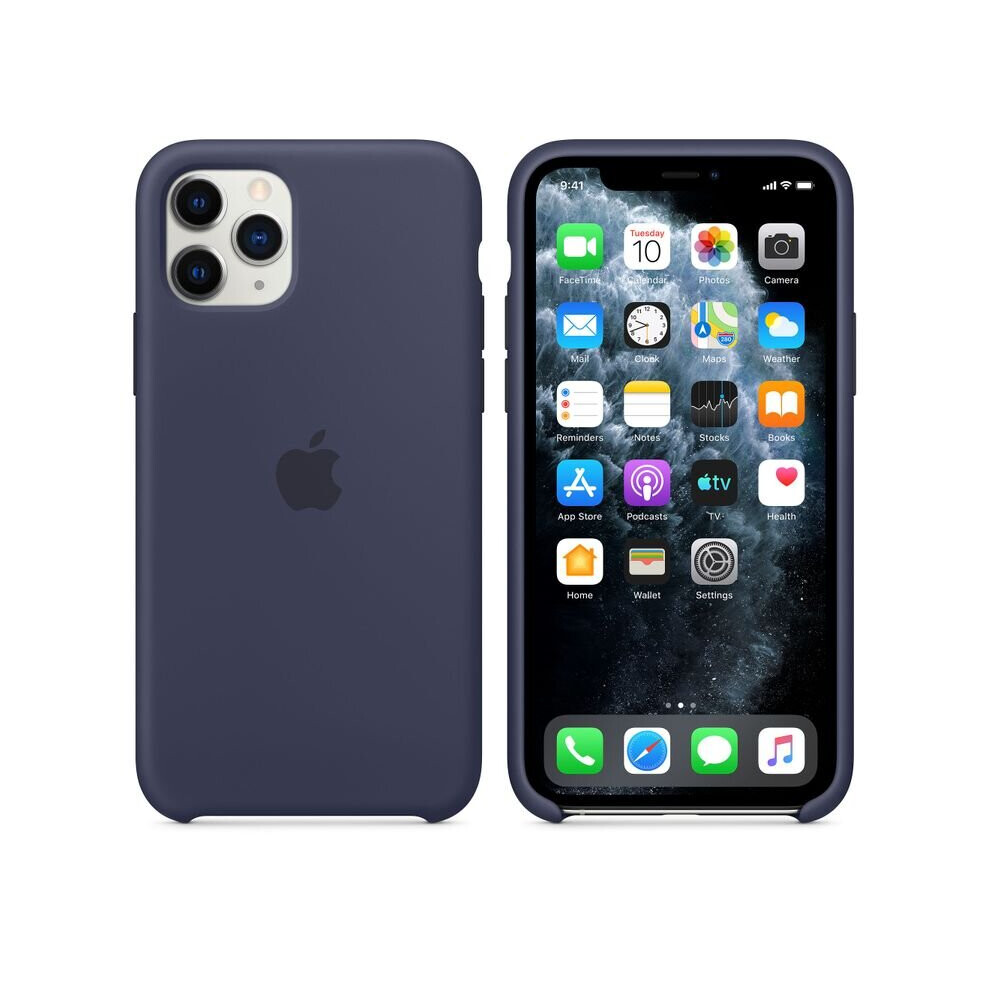 Apple Silicone Case For Iphone 11 Pro - Midnight - Mwyj2zm/A Blue