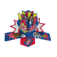 Super Dad Happy Father's Day Pop-Up Greeting Card Second Nature 3D Pop Up Cards