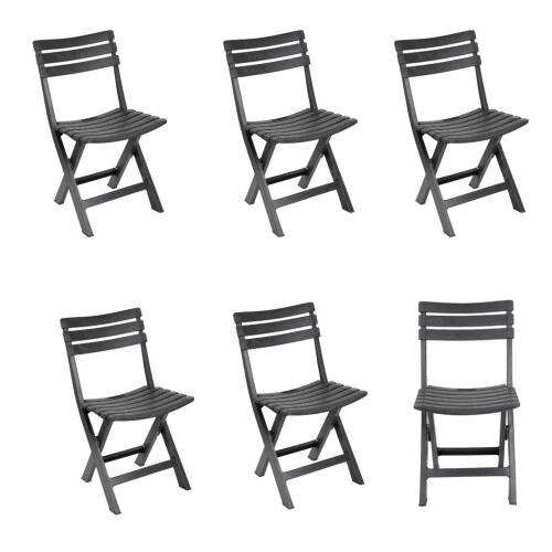 URBN Living (6Pc Set) Collapsible Outdoor Folding Garden Chair