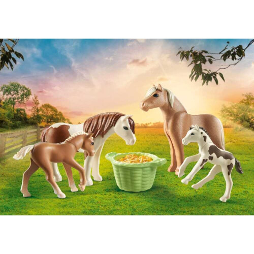 PLAYMOBIL Playmobil Ponis Islandeses con Potros 2