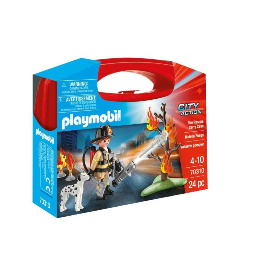 Playmobil 70310 Fire Rescue Small Carry Case Playset