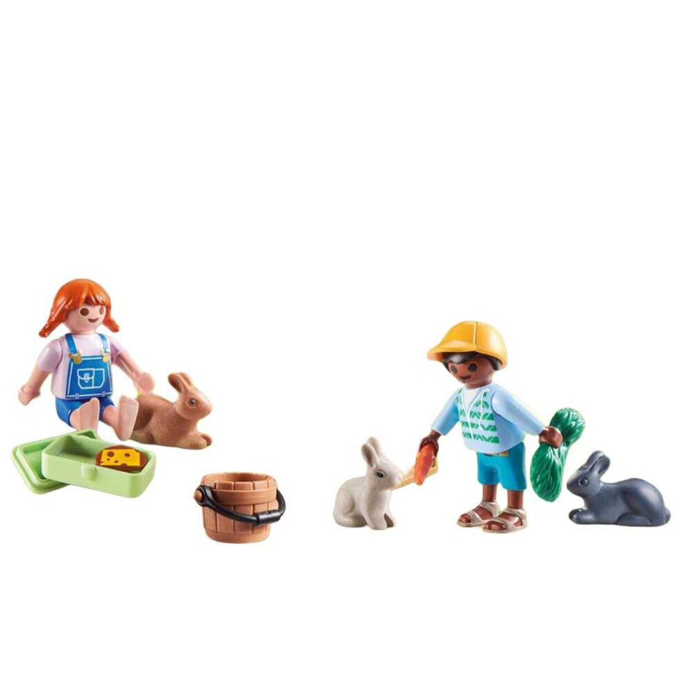 Playmobil Rabbit Pen Figure Playset Multicolour