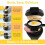High Street TV High Street TV 01655 Breakfast Sandwich Maker, Black 8