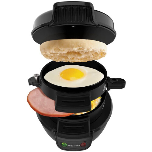 High Street TV High Street TV 01655 Breakfast Sandwich Maker, Black 1