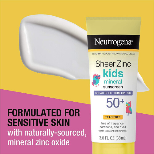 Neutrogena Neutrogena Kids Αντηλιακό Μη Ζελέ Βασισμένο σε Ψευδάργυρο SPF 50 1