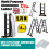 5.7M 14 in1 Aluminium Folding Ladder Multi Purpose W/Scaffold Platform 1