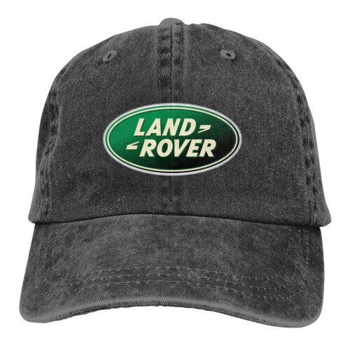 (Black) Land Rover Unisex Cotton Adjustable Baseball Cap