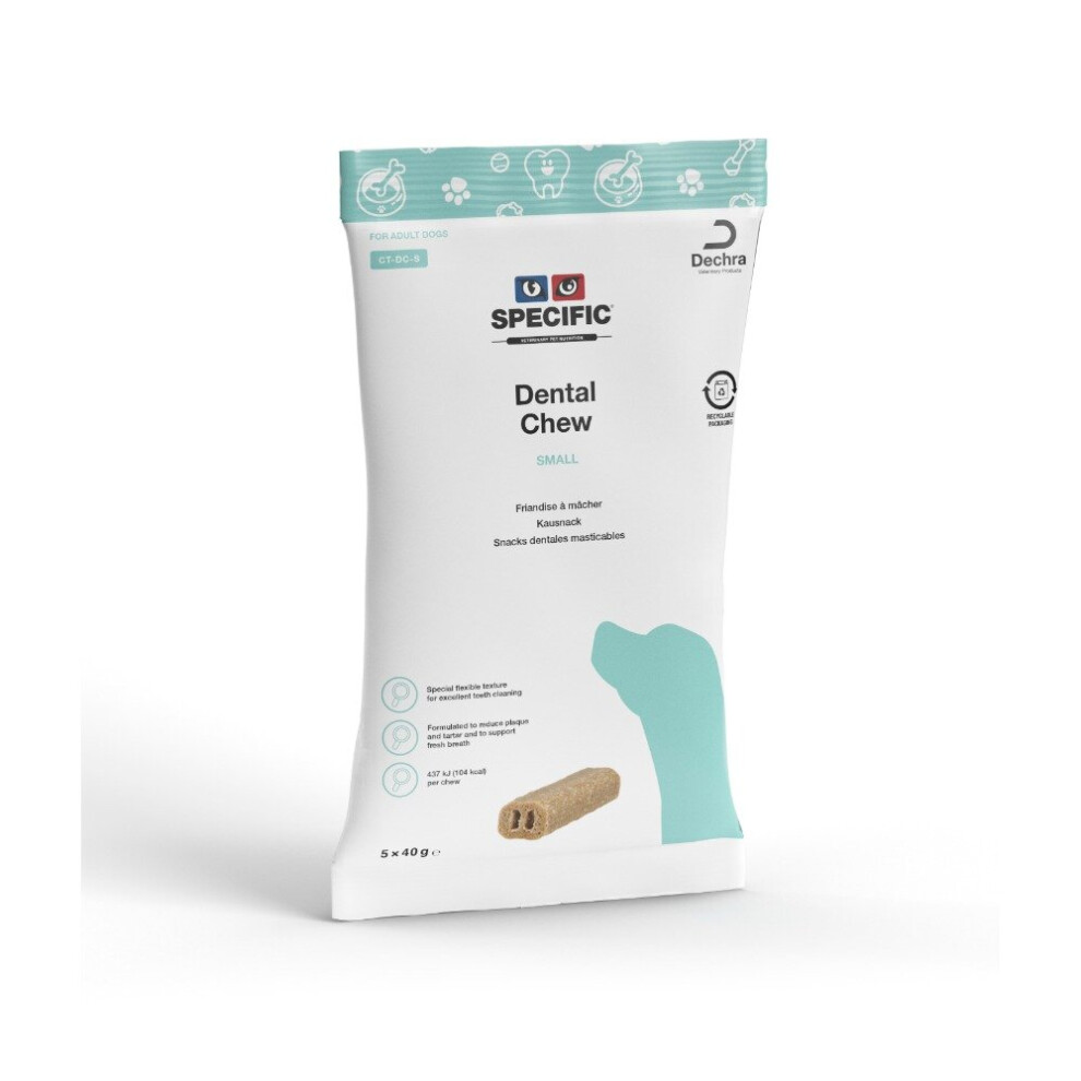 Dechra (5X40g) Specific Ct-Dc-S Dental Dog Chew Small