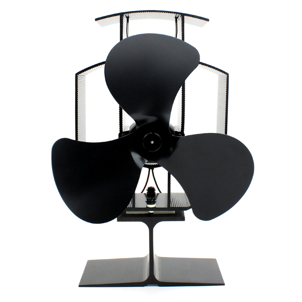 Heat Powered Stove Fan Wood Log Burner Fireplace Eco Friendly M&W