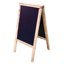 (Burn) Wooden A-board heavy Pavement Road Sign Chalk Menu