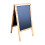 (Burn) Wooden A-board heavy Pavement Road Sign Chalk Menu 2