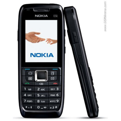 Refurbished Nokia (Silver) Nokia E51 Single SIM | 130MB | 96MB RAM