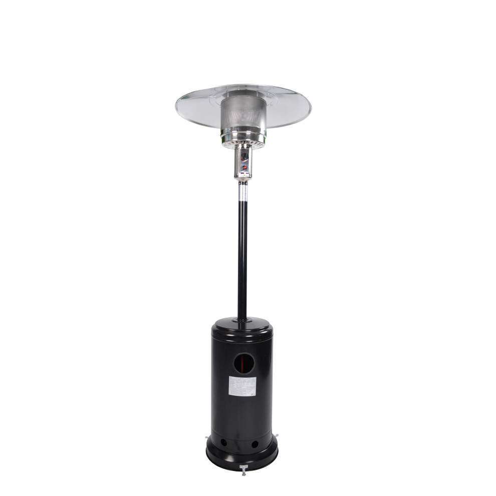 (Black) Gas Patio Heater Free Standing Outdoor Garden 13kW Mushroom