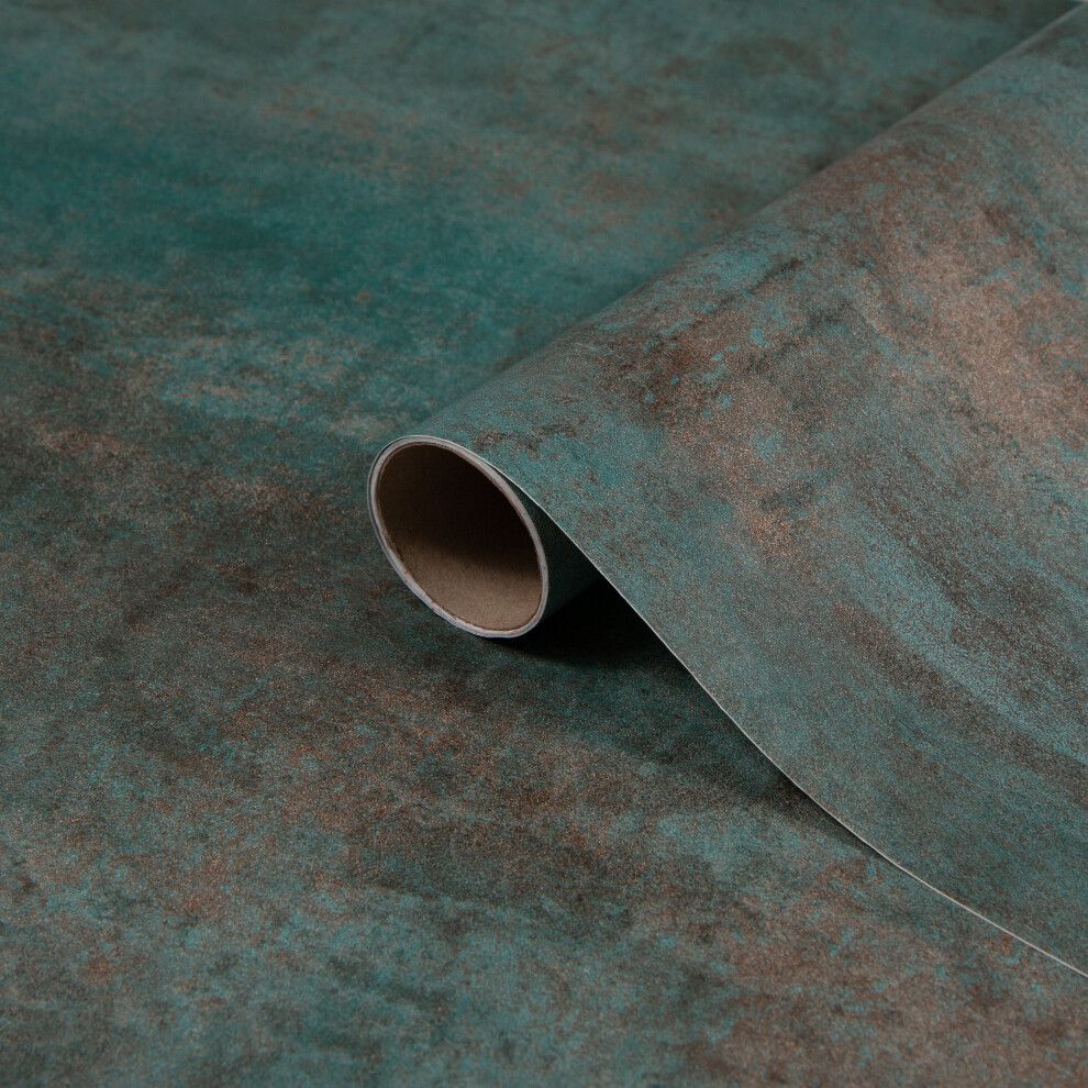 metallic OXIDE STEEL premium sticky back plastic vinyl wrap film (67.5cm x 1.5m)