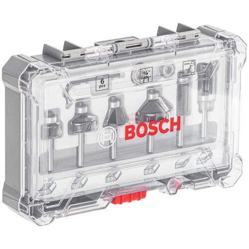 Bosch Bosch Trim And Edging 1/4 Inch Shank Router Bit Set - 6 Piece 2