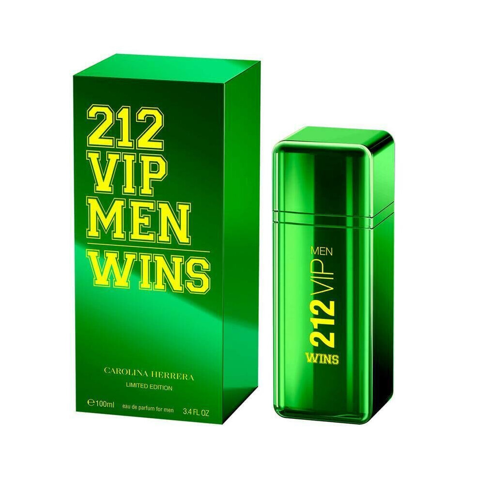 212 VIP WINS by Carolina Herrera 3.4 oz -100 EDP Spray for Men