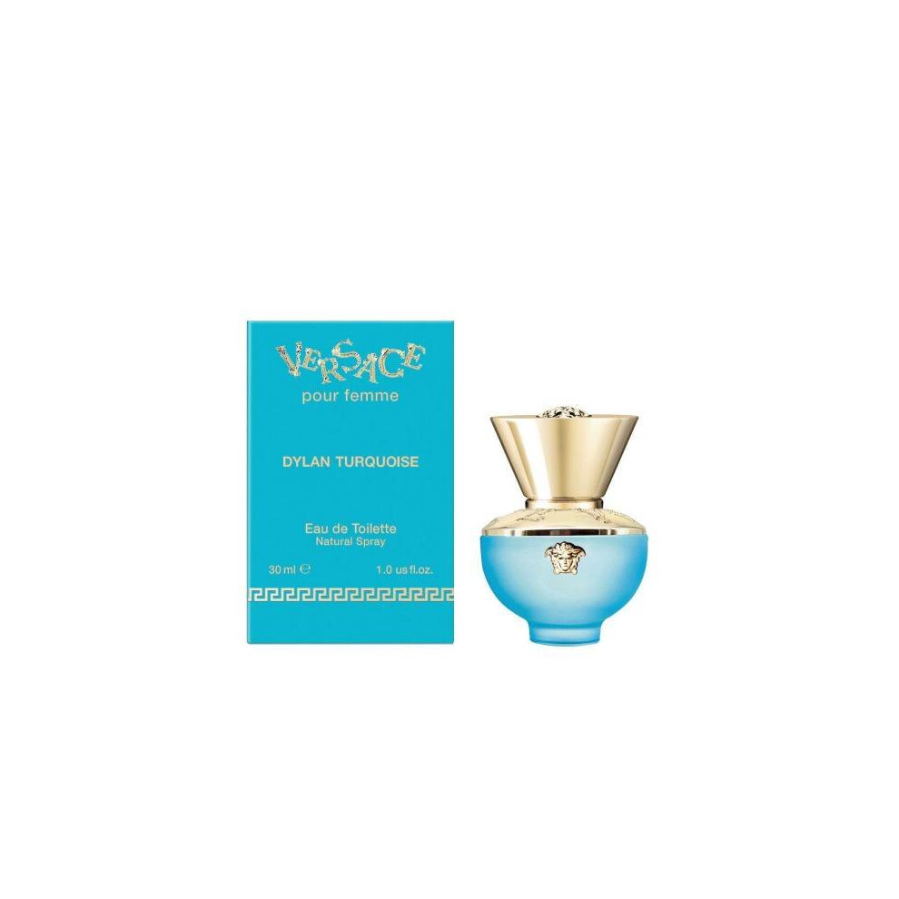 Versace Dylan Turquoise EDT Pour Femme for Women, Fresh Florals, 1oz/30ml