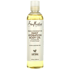 SheaMoisture, Huile de Coco Vierge, Huile Hydratante Quotidienne pour le Corps, 8 fl oz (237 ml)