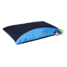 Blue Dog Bed Cushion Medium Waterproof Removable Cover 85cm x 55cm