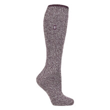 (04-Aug, Wein) Heat Holders - Heat Holders - Damen Merinowolle Socken Lang | Warme Thermo Kniestrümpfe Winter