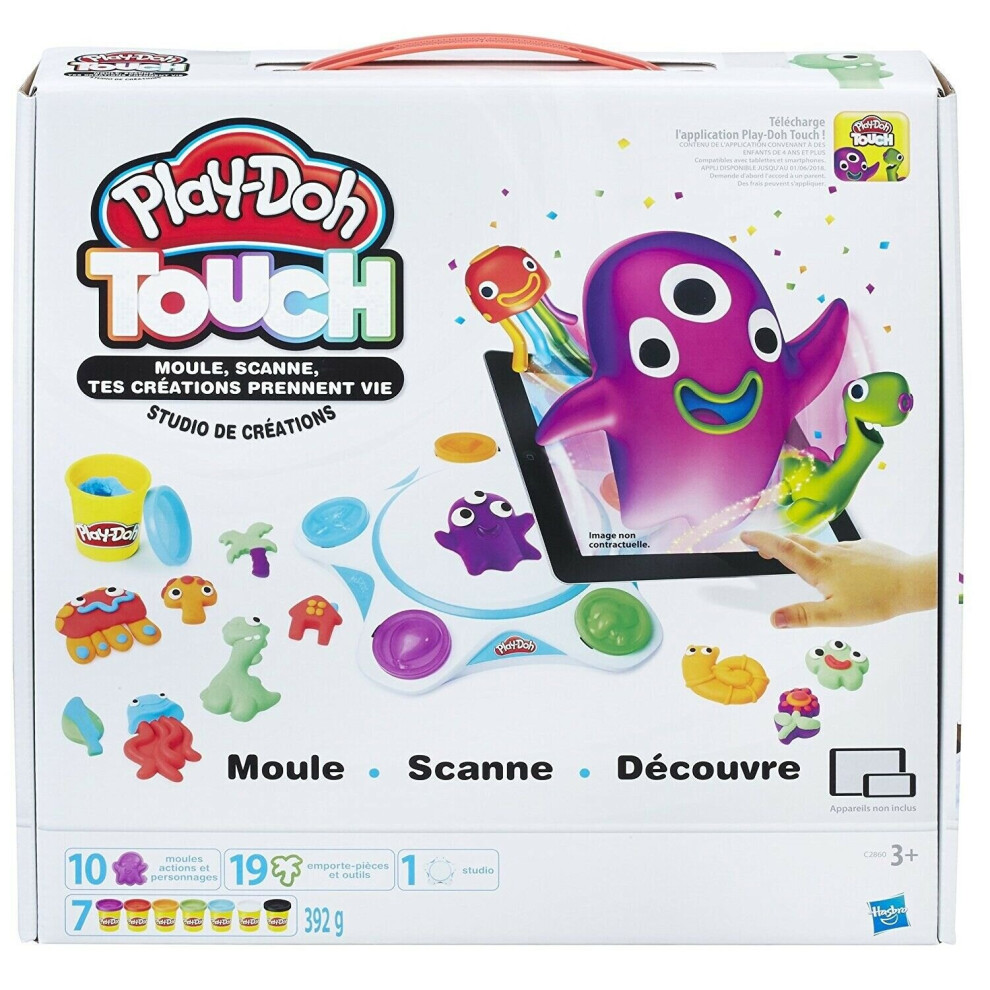 Photos - Other Toys Play Doh Touch Shape To Life Studio 7 Jars of Clay Large Crafts C28601010