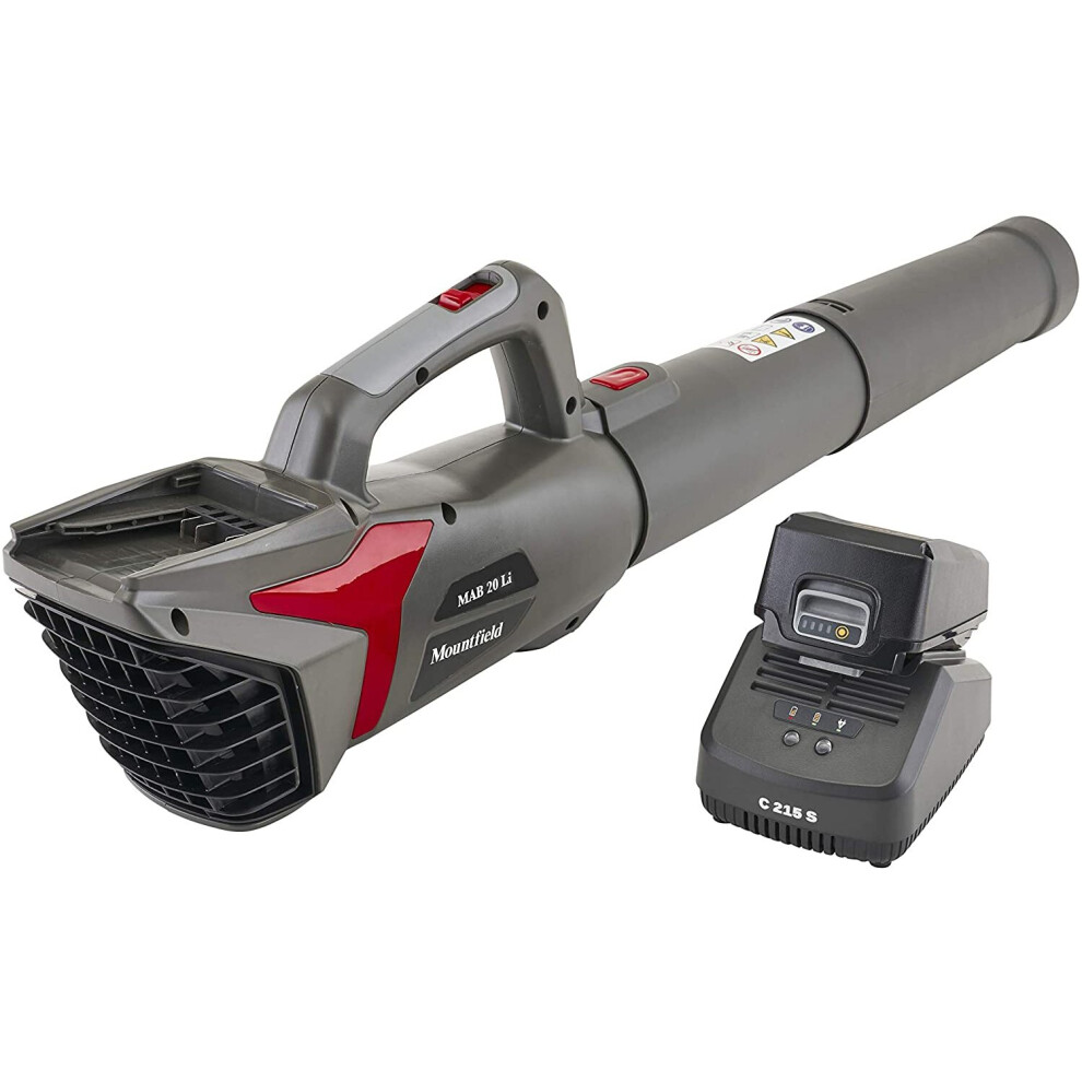 Mountfield 20 Li Cordless Axial Blower, 20V (2Ah) battery, 280W, 32m/s max air speed, Variable speed, Battery and charger included