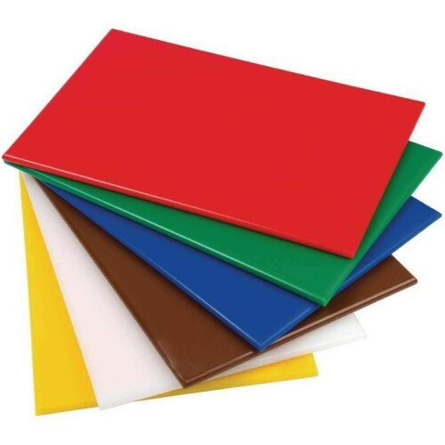 Extra Thick Colour Coded Chopping Board Strong Boards 6pcs - 12x18 2