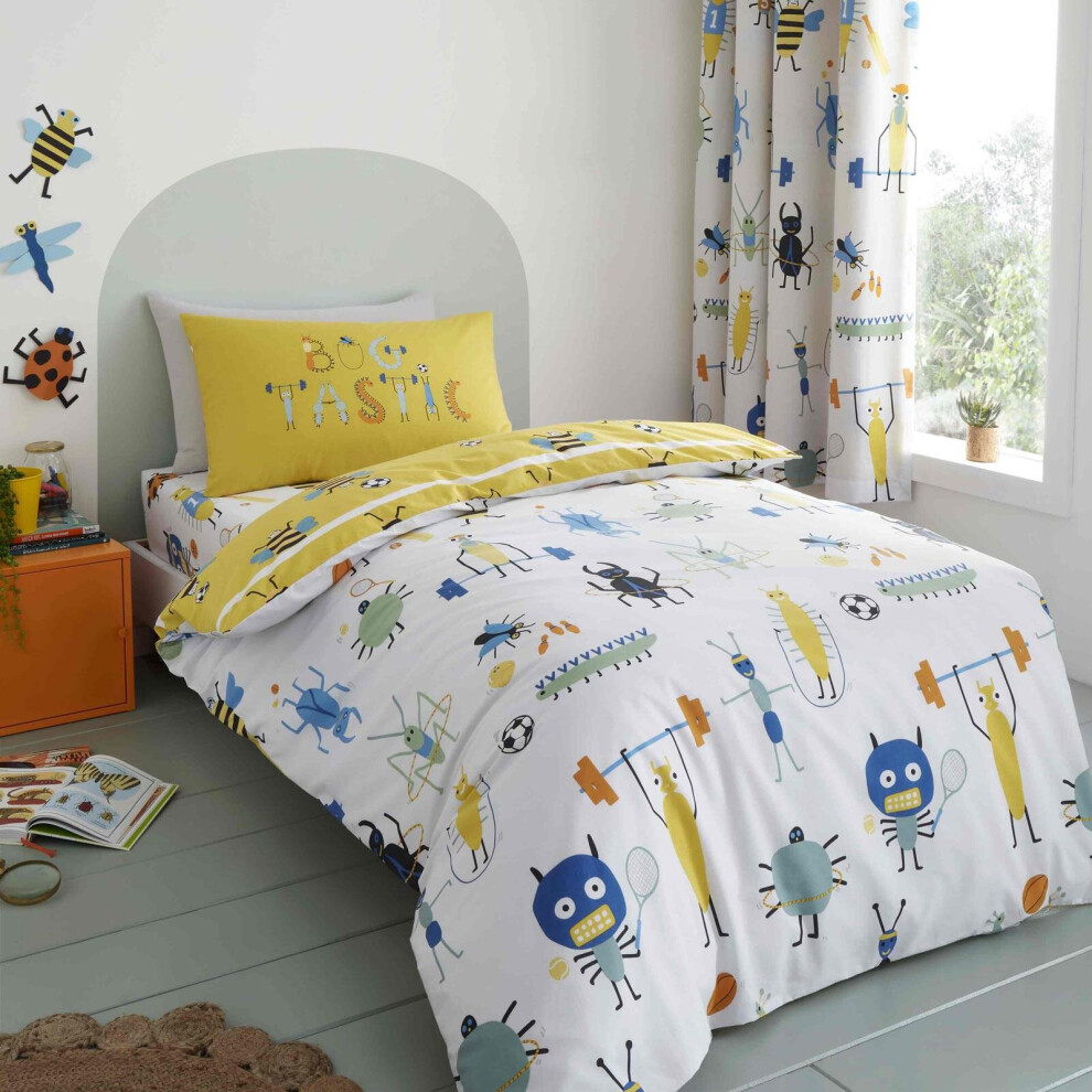Bug Tastic Duvet Cover Yellow Single