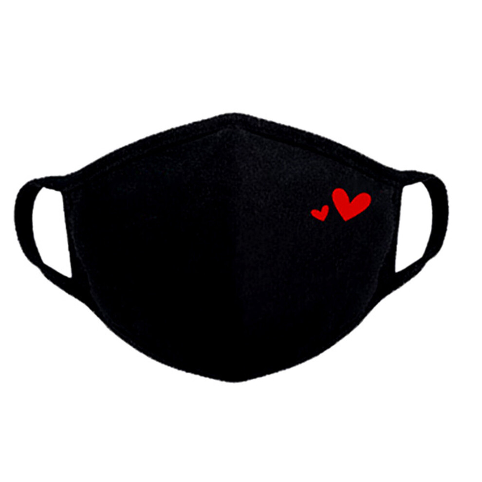 (Red x1) Heart Design Face Mask