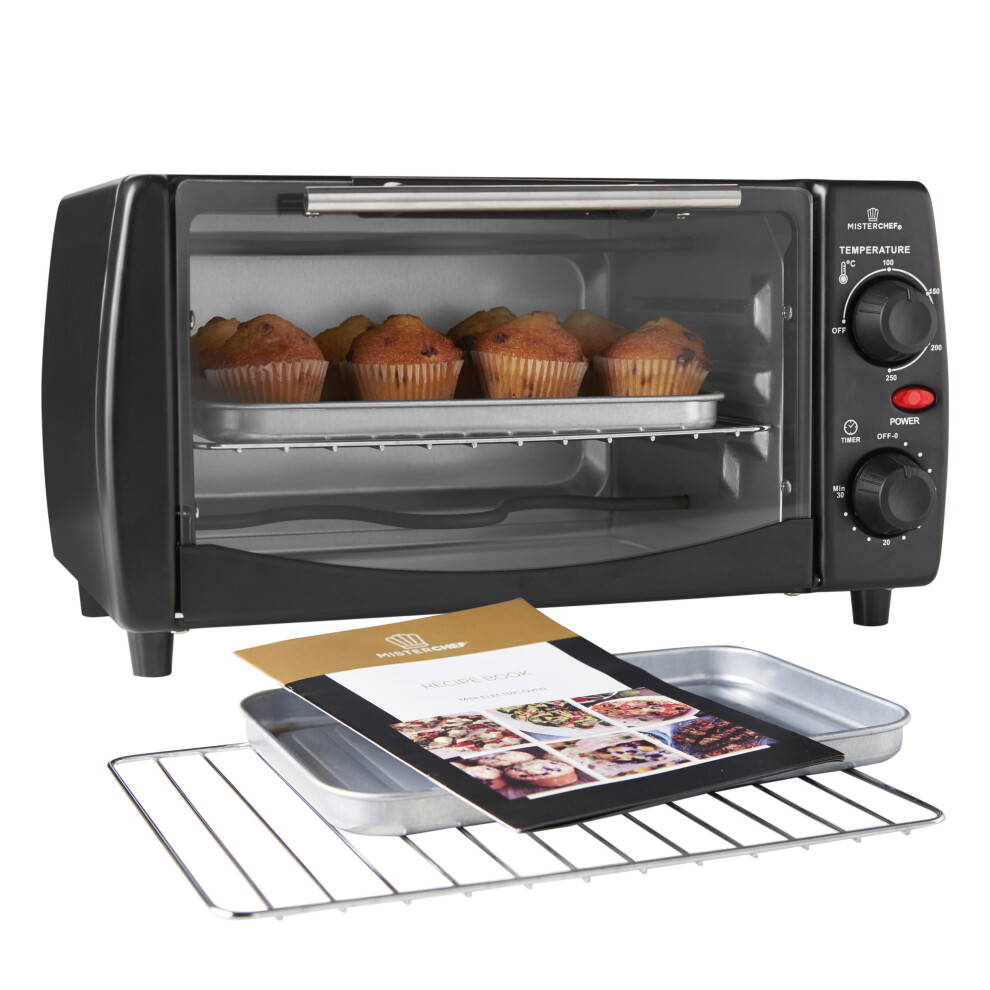 MisterChefÂ® Super Electric Mini Oven 10L, Timer, 2 Year Warranty