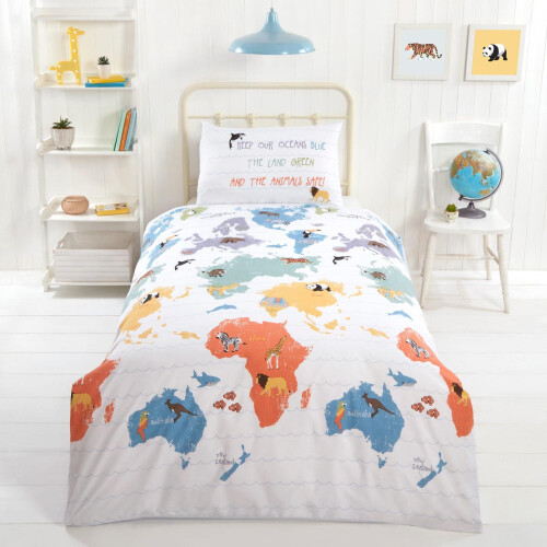 Rapport Home My World Duvet Cover Set Multi Double Bedding Set
