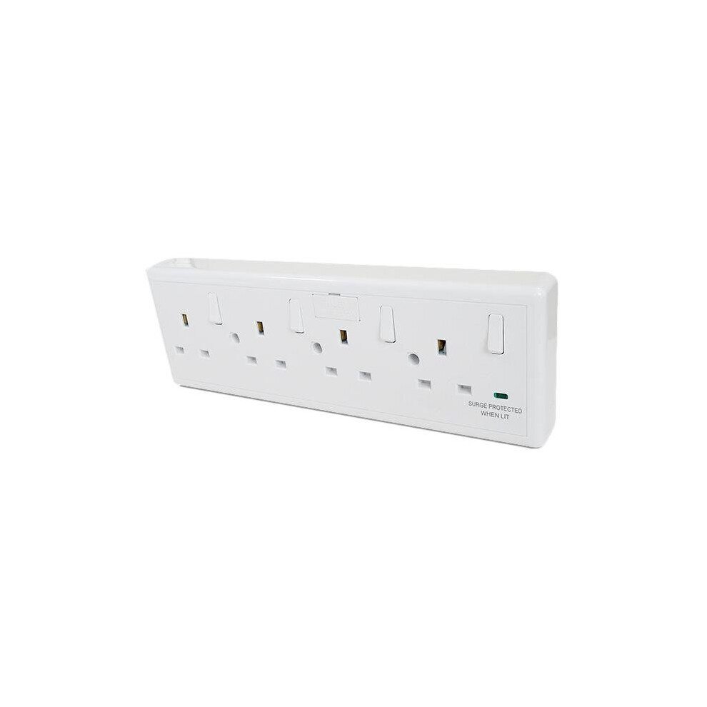 Eterna CONVERT4 Converter Plug Socket Outlet 1 or 2 Gang to 4 Gang