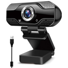 Webcam for pc, Web Cam with Microphone 1080P HD USB Plug and Play Streaming Webcam for Laptop Youtube Video Calling Online study Conference Gaming Bla