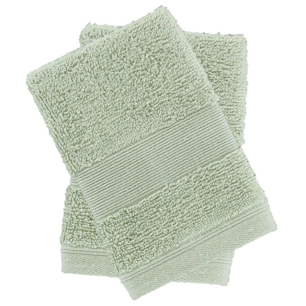 Catherine Lansfield Antibacterial Face Cloth Pair Sage