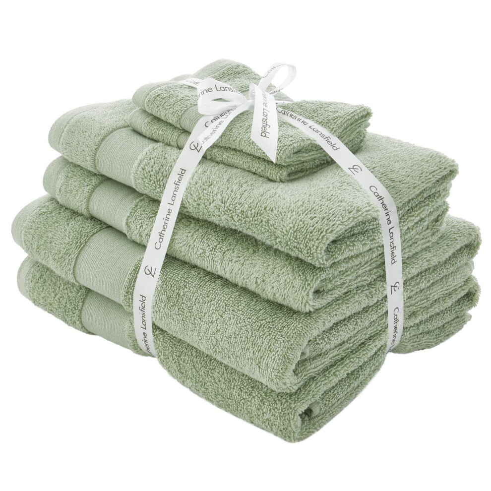 Antibacterial 6 Piece Towel Bale Sage
