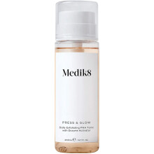 Medik8 Press & Glow 200ml: Daily Exfoliating PHA Toner with Enzyme Activation for Hydrating, Gentle Glow