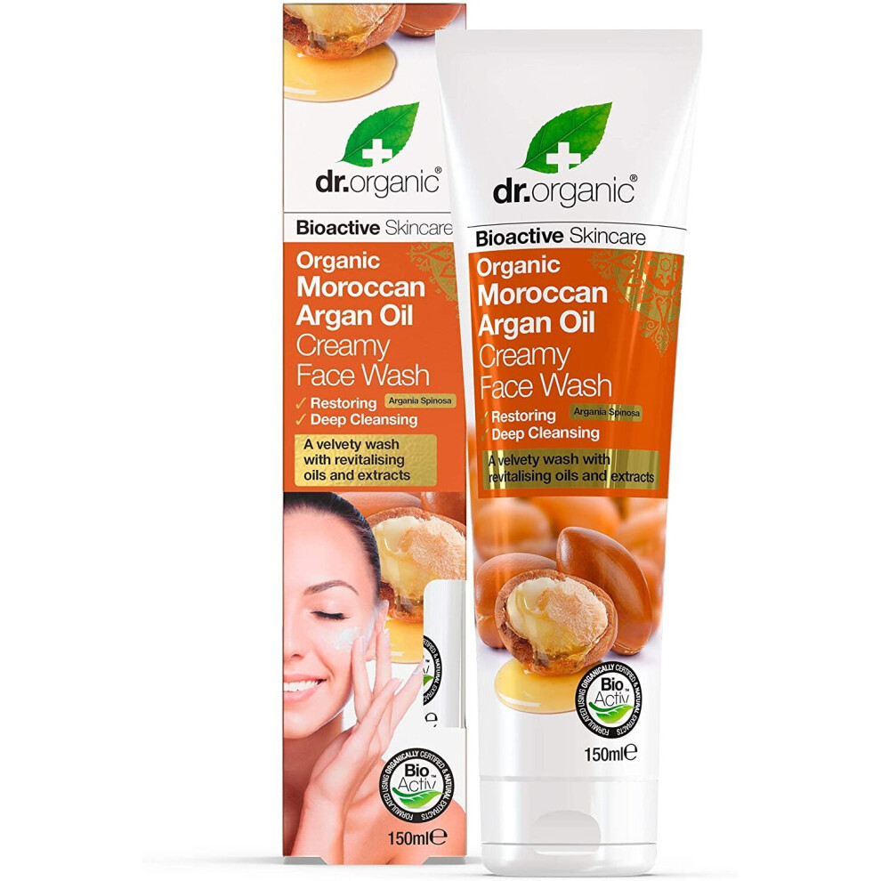 Dr Organic Moroccan Argan Oil Creamy Face Wash