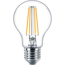 Philips LED Classic A60 Light Bulbs 6 Pack [E27 Edison Screw] 7W - 60W Equivalent - Warm White (2700K), Non Dimmable