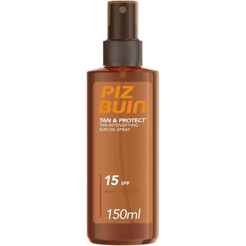 Piz Buin Tan & Protect Tan Accelerating Oil Spray SPF15, 150ml