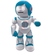 LEXIBOOK ROB90EN Powerman Kid-Educational and Bilingual English/Spanish Robot-Walking Talking Dancing Toy-STEM Programmable Creating Stories-Quizzes S